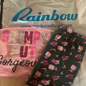 Grumpy but Gorgeous PJ short set